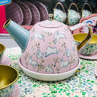 14Pcs Kids Refined Metal Tea Set