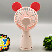 Rechargeable Mini Bear Ears Cute Fan