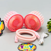 Rechargeable Simple & Stylish Three Speed Neck Fan