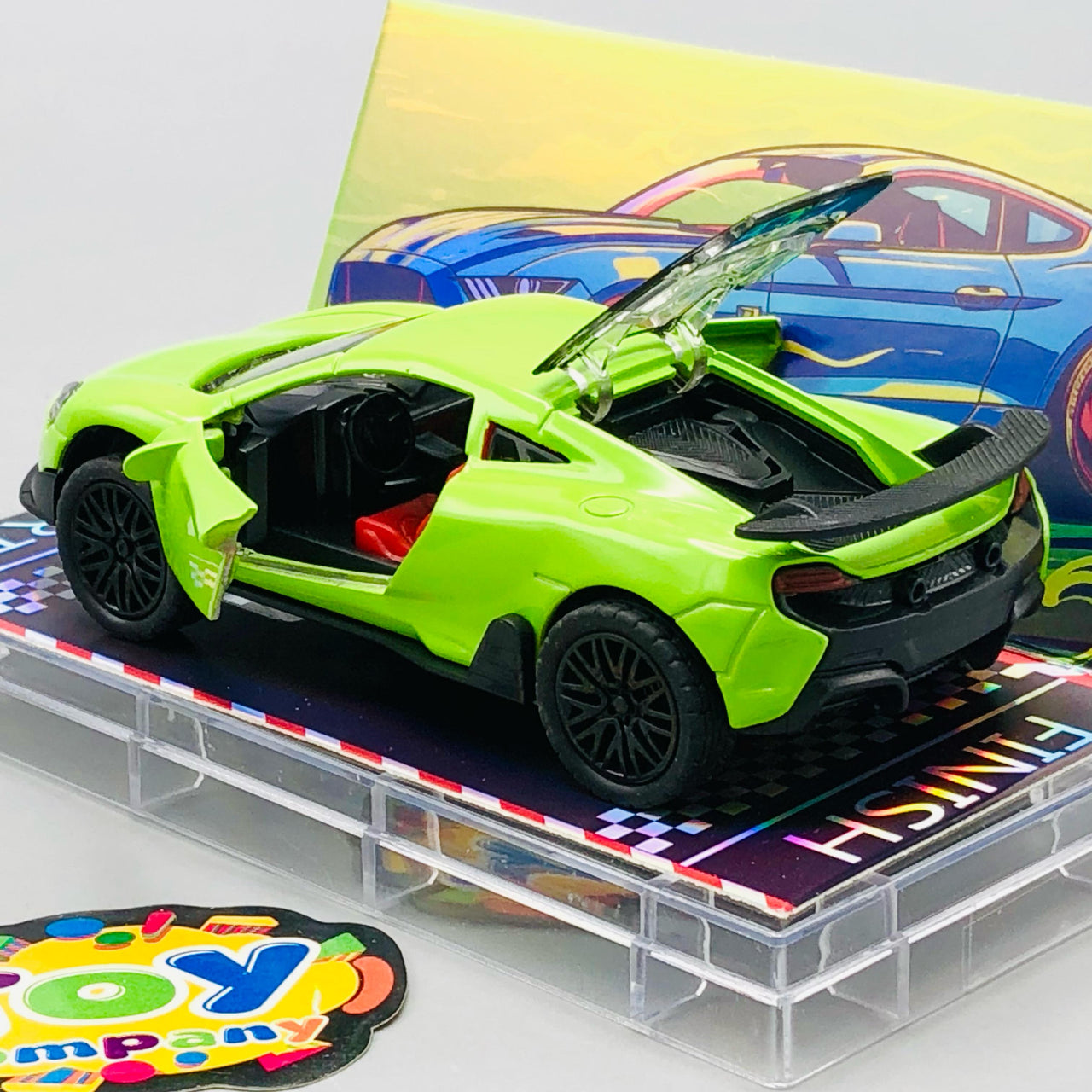 1:64 Diecast McLaren With Acrylic Display Box - Green