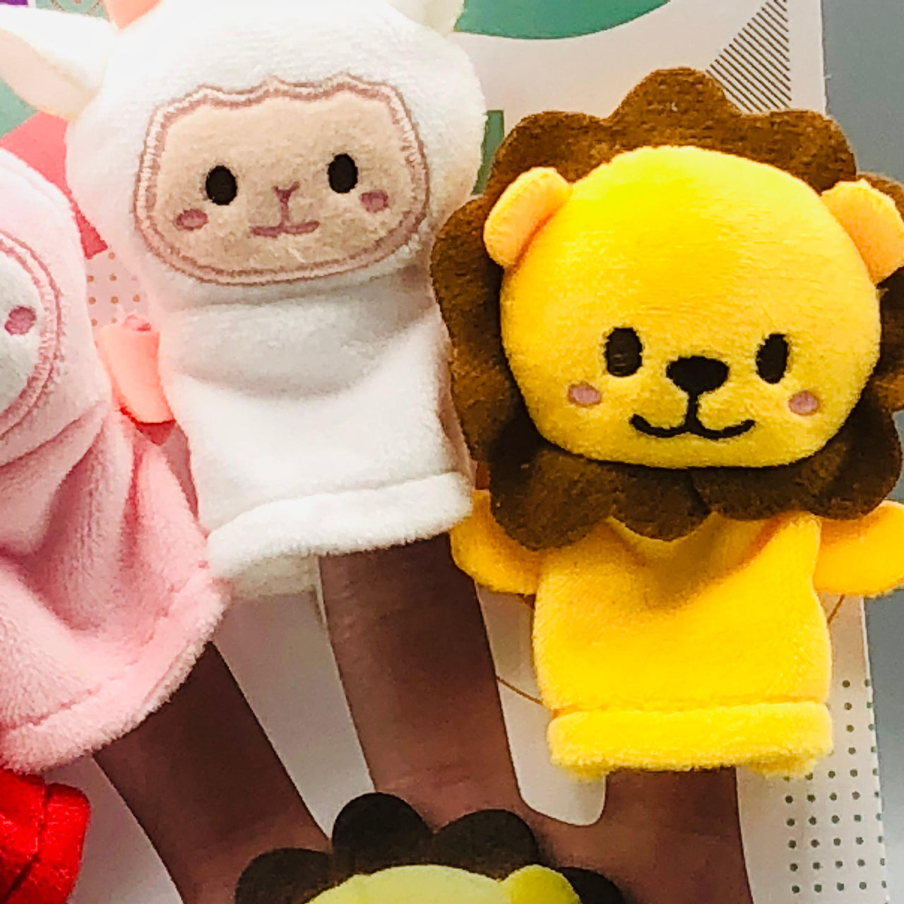 5Pcs Animal Themed Stuff Finger Puppet