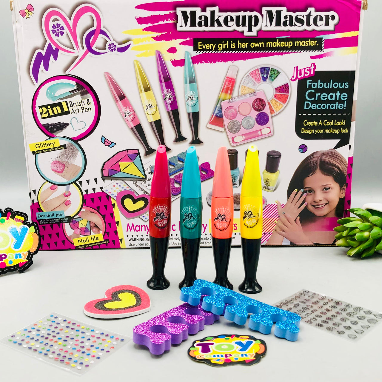 8Pcs Girls Realistic Nail Art Kit