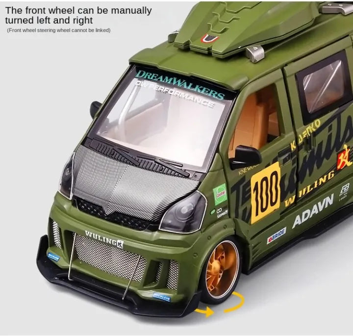 1:24 Diecast Modified Wuling Advan Van