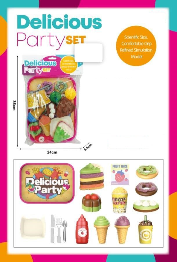 16Pcs Kids Pretend Play Delicious Dessert Play Set