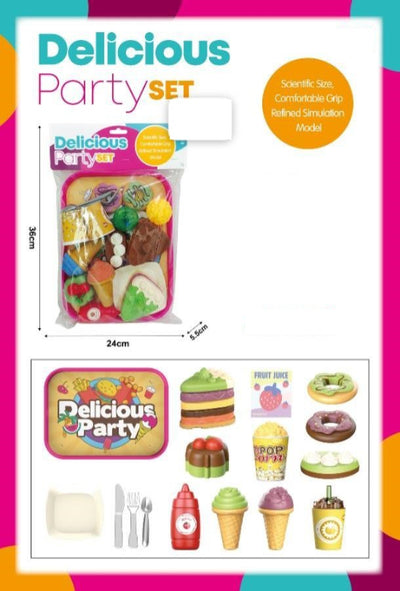16Pcs Kids Pretend Play Delicious Dessert Play Set