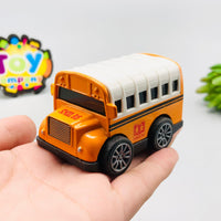 1Pc Diecast Mini Pullback School Bus