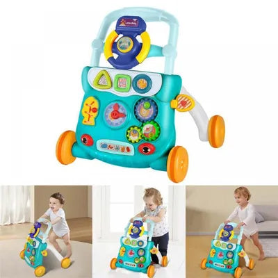 Multi-functional Baby Activity Musical Walker With Light - Green