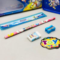 6Pcs Mini Spaceman Themed Tin Geometry Box