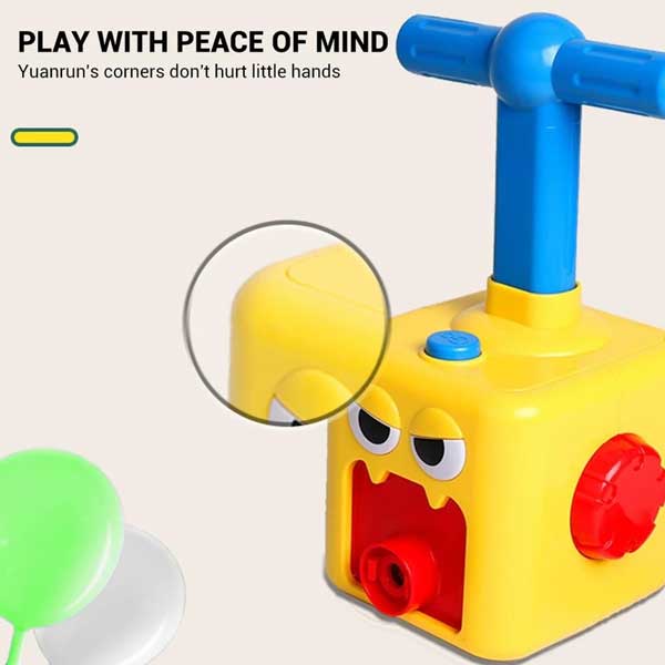 Mini Air Powered Cartoon Balloon Car Toy