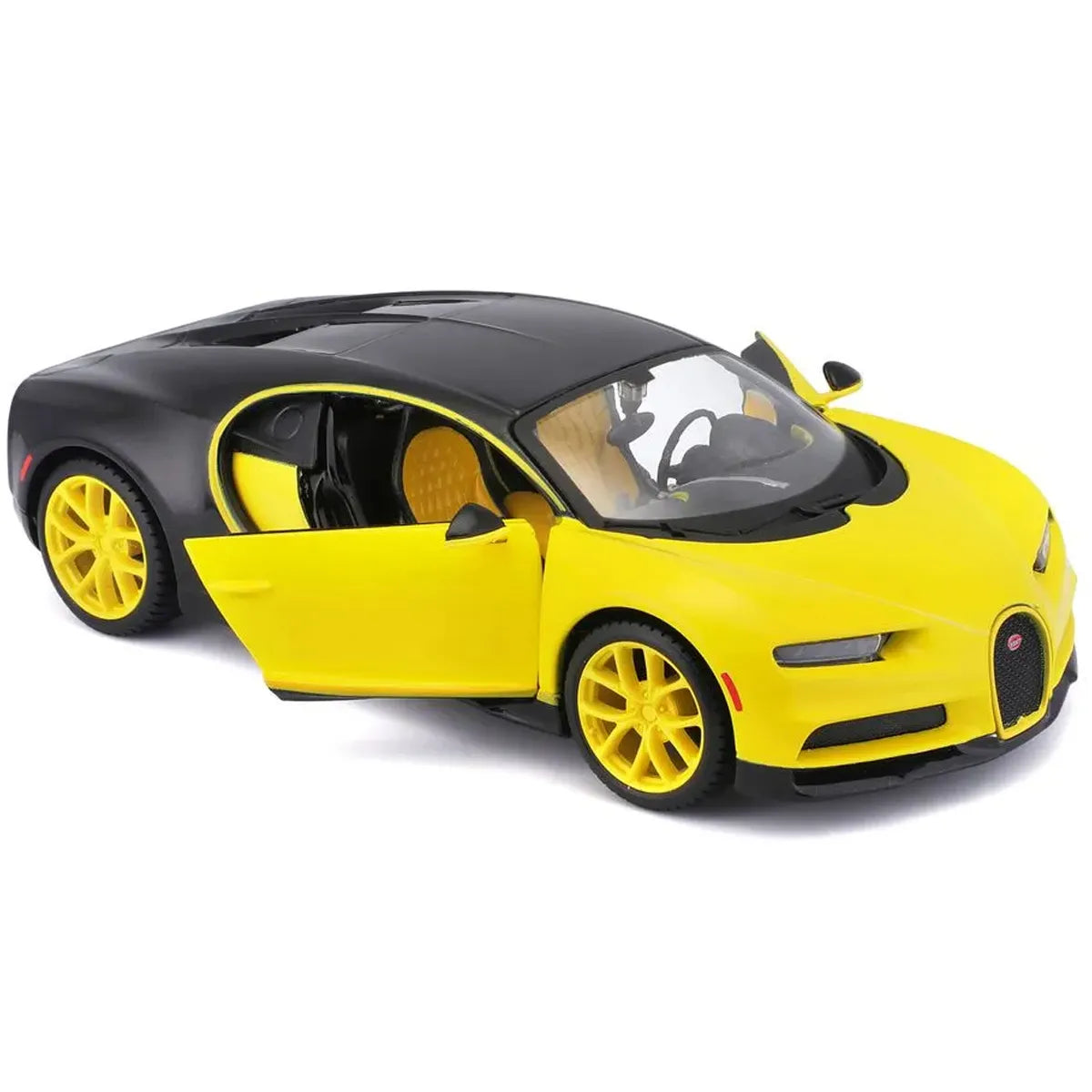 Maisto 1:24 Diecast Bugatti Chiron - Yellow