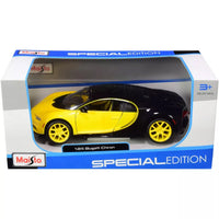 Maisto 1:24 Diecast Bugatti Chiron - Yellow