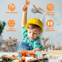 168Pcs DIY Kids Building Blocks Tools Briefcase