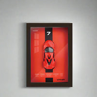 1:32 Diecast Lykan Model 3D Photo Frame