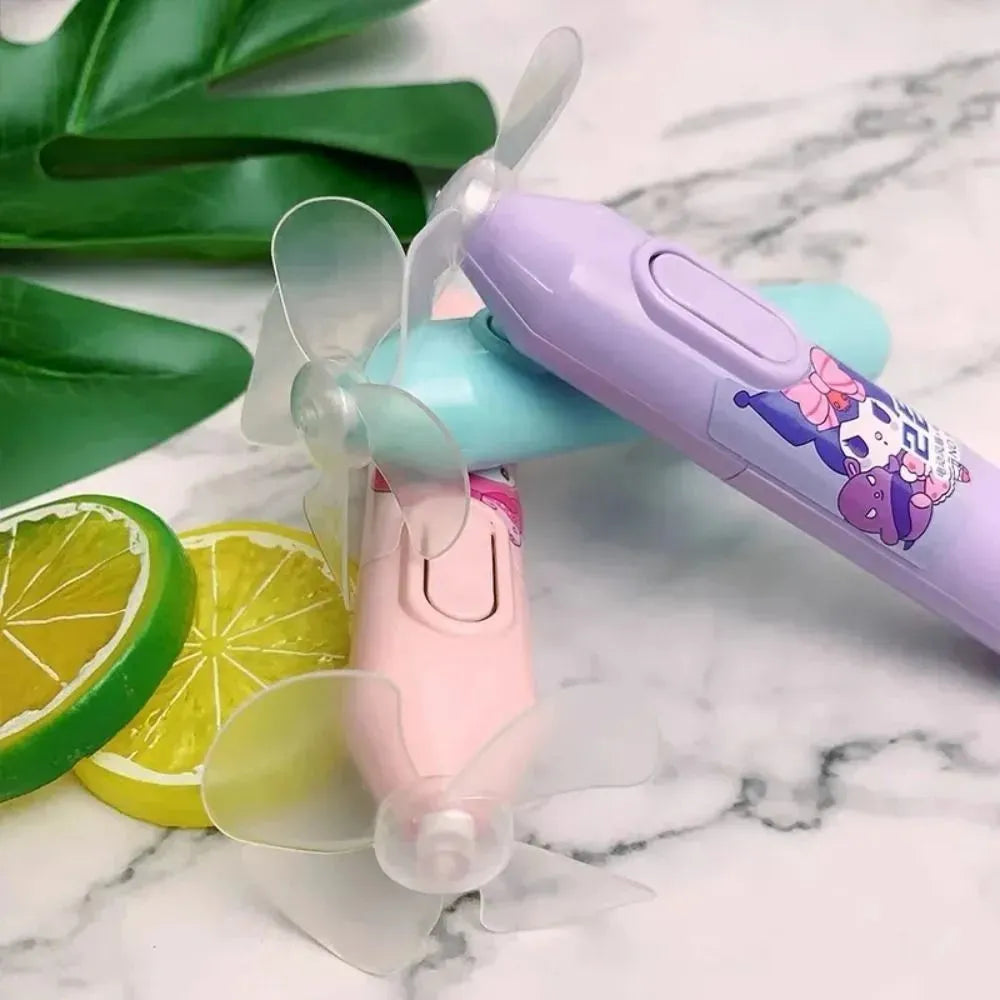 Cartoon Themed Electric Eraser With Mini Fan