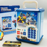 Transformers Fingerprint & Swipe Card Unlock Piggy Bank