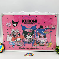 145Pcs Premium Kuromi Themed Kids Painting Kit Briefcase