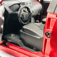 1:24 Diecast Toyota Land Cruiser Prado Off-Road Red Red - Minor Fault