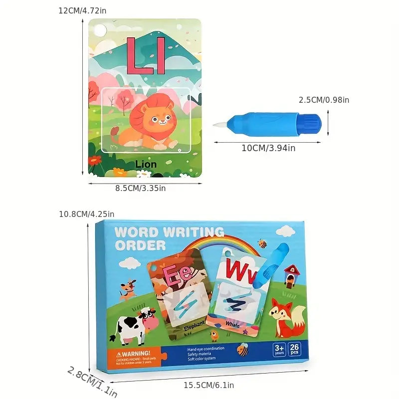 Water Magic Word Writing Order Cards