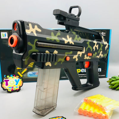 Rechargeable Super Shell Throw Soft Bullet Shooting Gun
