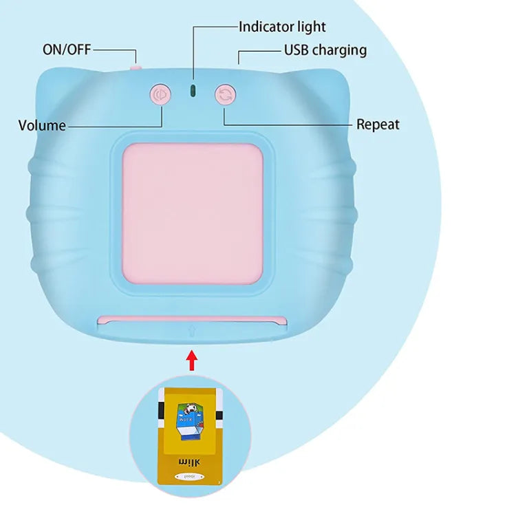 Rechargeable Flash card Reader Toddler Toy