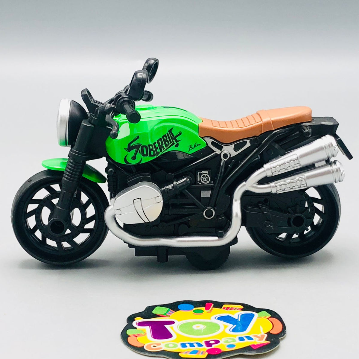 Mini ABS Inertial Retro Motorcycle Model - 1Pc