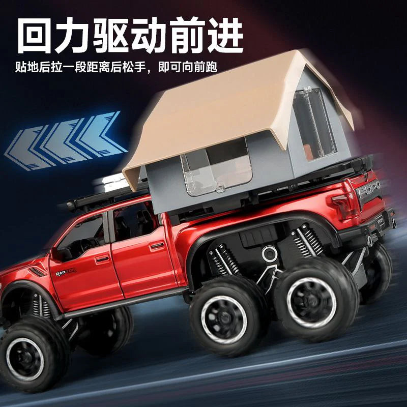 1:24 Diecast Ford Raptor F150 Camping Truck