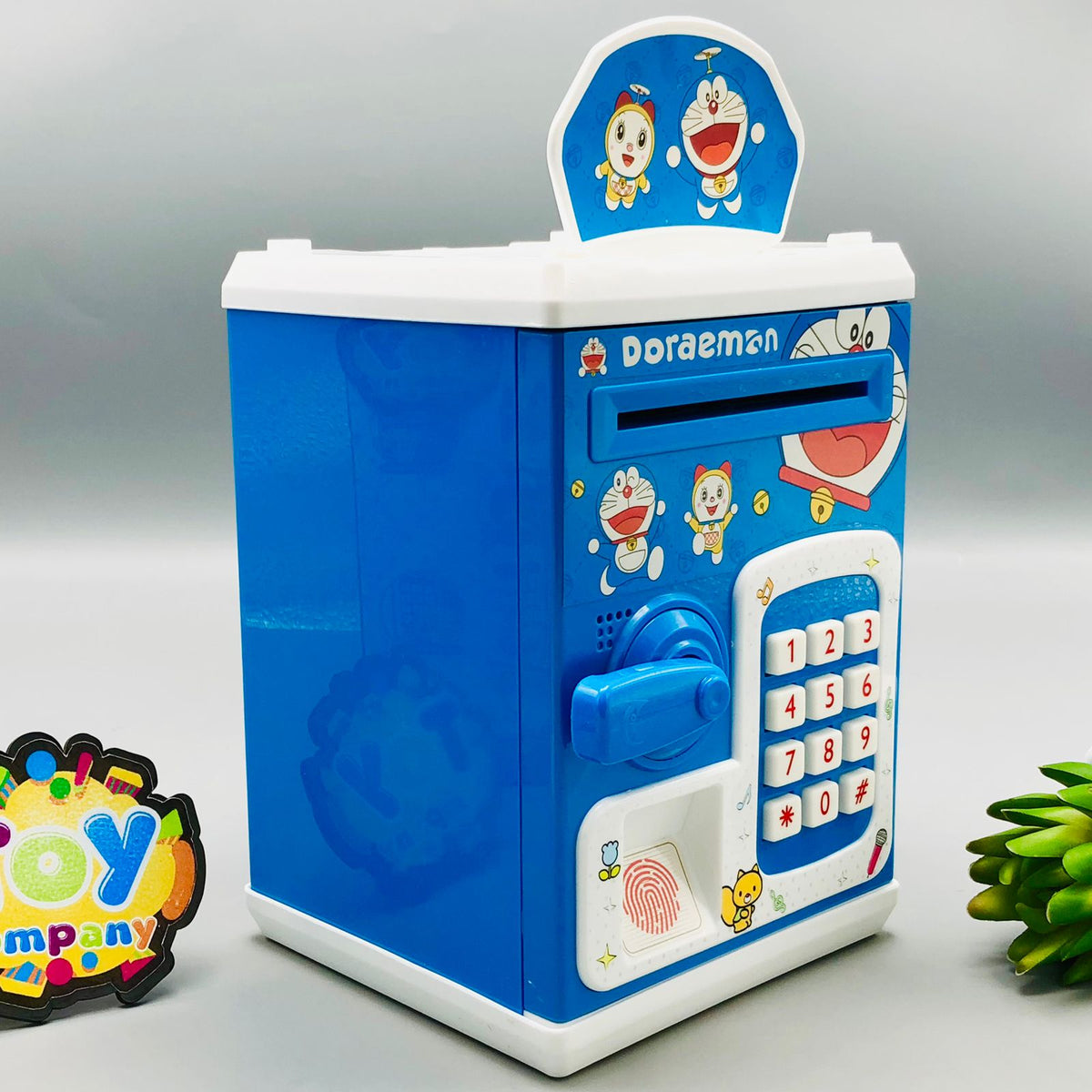 Doraemon Fingerprint Piggy Bank With Light & Sound
