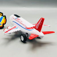 Friction Power Passenger Plane With Light & Sound - 1Pc