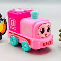 Pullback Mini Light-up Train Toy - 1Pc