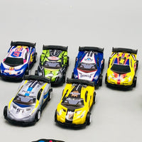 6Pcs Mini Pullback Cars With Road Map