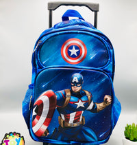 13* Inches Premium Captain America Trolley School Bag