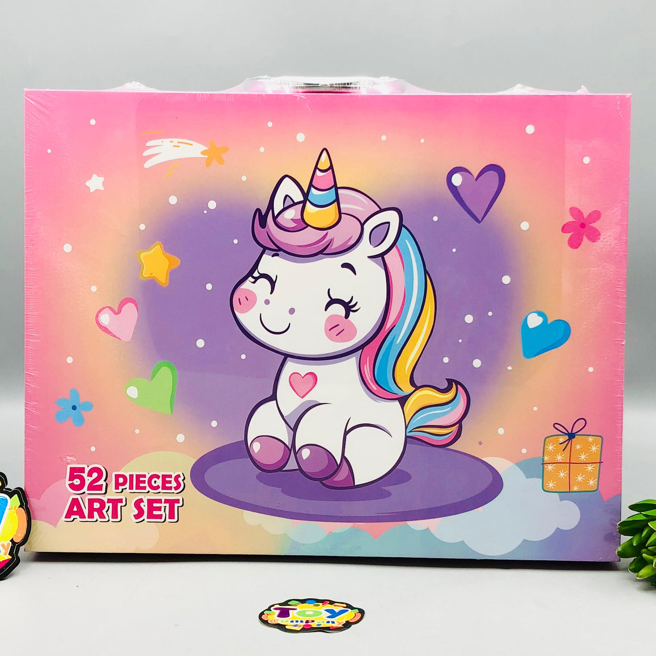 52Pcs Premium Unicorn Themed Kids Painting Kit Briefcase