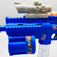 3in1 Avengers Soft Bullet & Colorful Bubble Gun