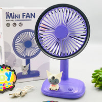 Rechargeable Kuromi Desktop Fan With Cartoon Buddy