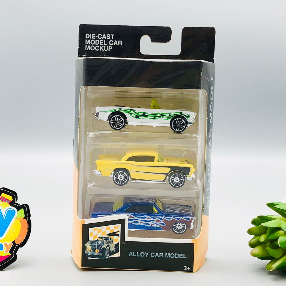 3Pcs Diecast Mini Model Cars Set - Assortment