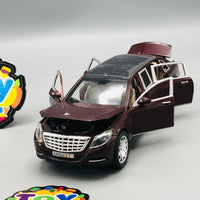 1:24 Diecast Mercedes Limousine Model Car Maroon - Minor Fault