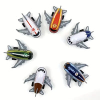 Thumbnail for 6Pcs Pullback Mini Aircraft Model - Assortment