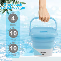 Portable Mini Washing Machine With Dryer Bucket