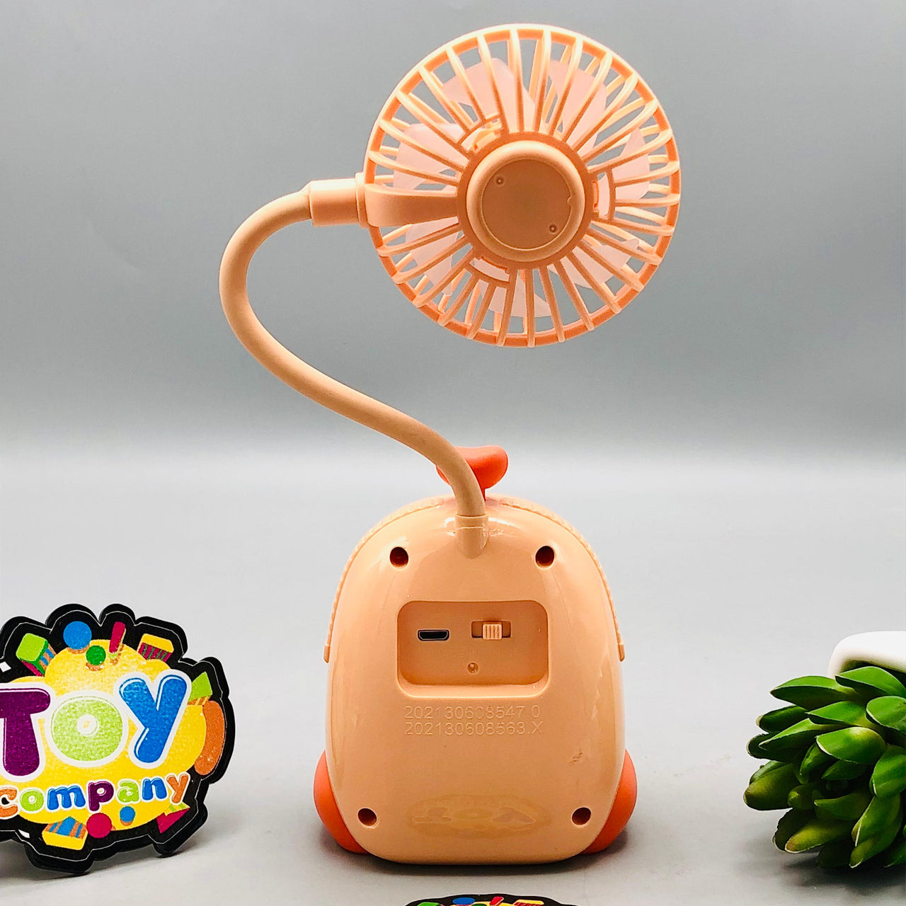 Rechargeable Cartoon Design Flexible Lamp Fan - Assortment