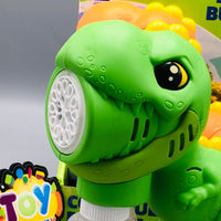 12 Holes Battery Operated Dinosaur Colorful Bubble Gun