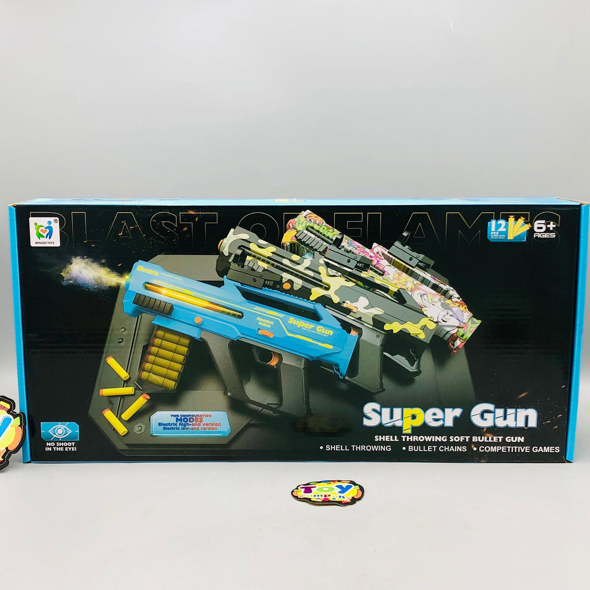 Rechargeable Super Shell Throw Soft Bullet Shooting Gun