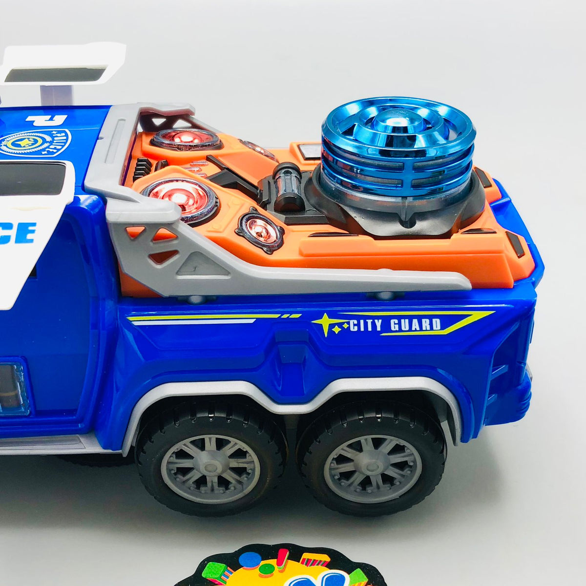 Electronic Musical Police Truck With Openable Doors