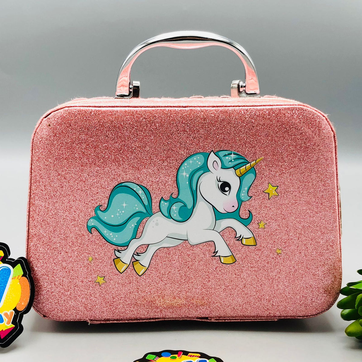 16Pcs Realistic Unicorn Makeup Bag
