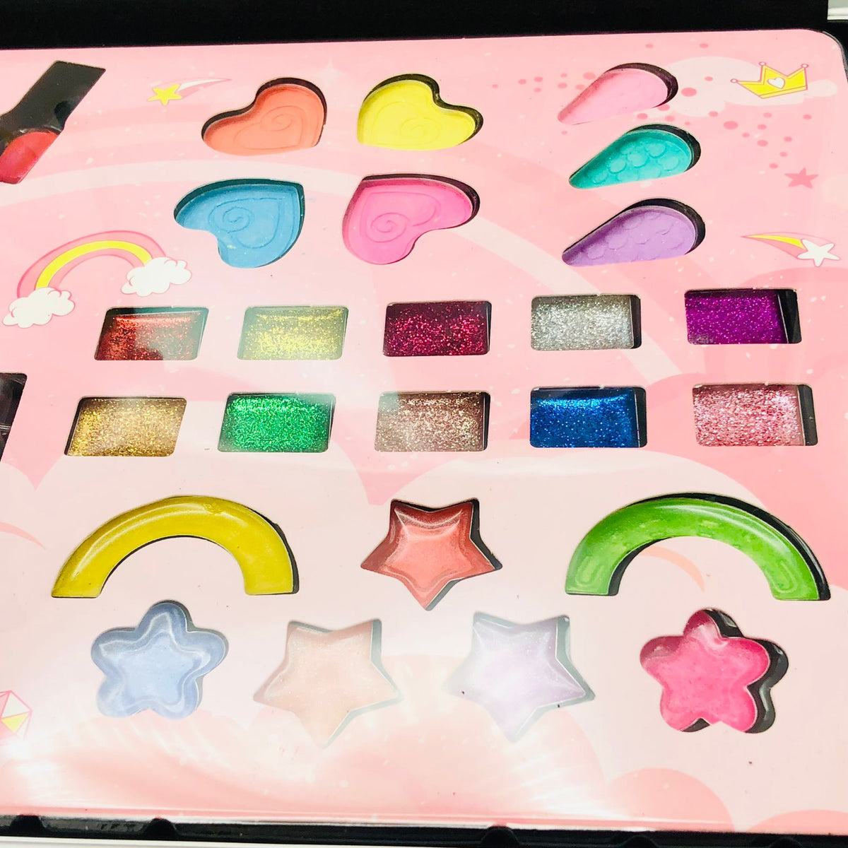 40Pcs Realistic Unicorn Cosmetic Suitcase