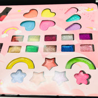 40Pcs Realistic Unicorn Cosmetic Suitcase