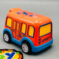 Kids Mini ABS Pullback Bus - 1Pc