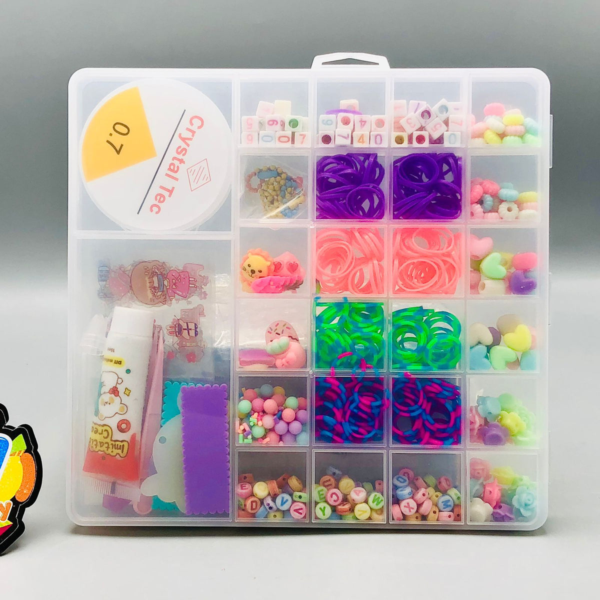 DIY Colorful Jewellery Beads Set With Storage Box