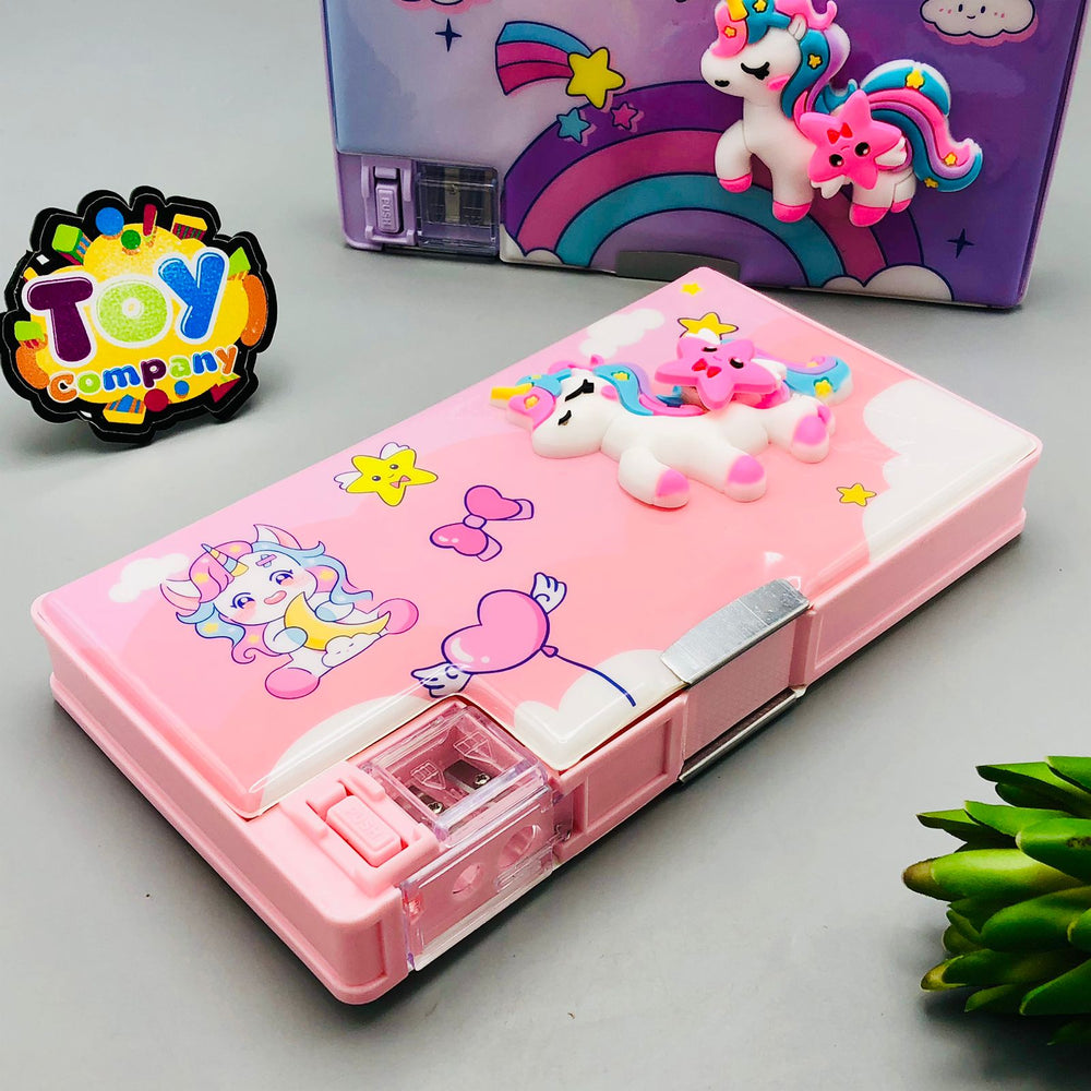 3D Spinning Unicorn Double Sided Geometry Box