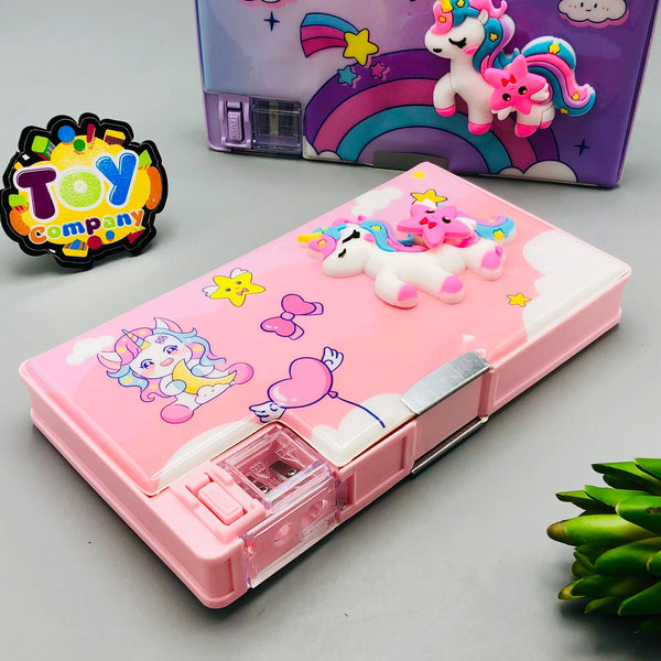 3D Spinning Unicorn Double Sided Geometry Box