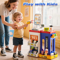 47Pcs Pretend Play Cash Register Super Market Toy